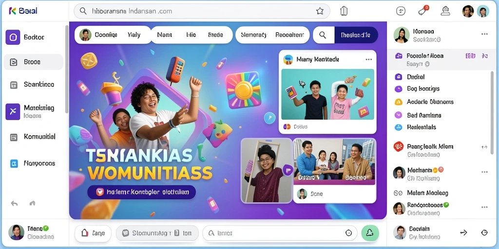 Tampilan awal yang menarik dan penuh warna.
