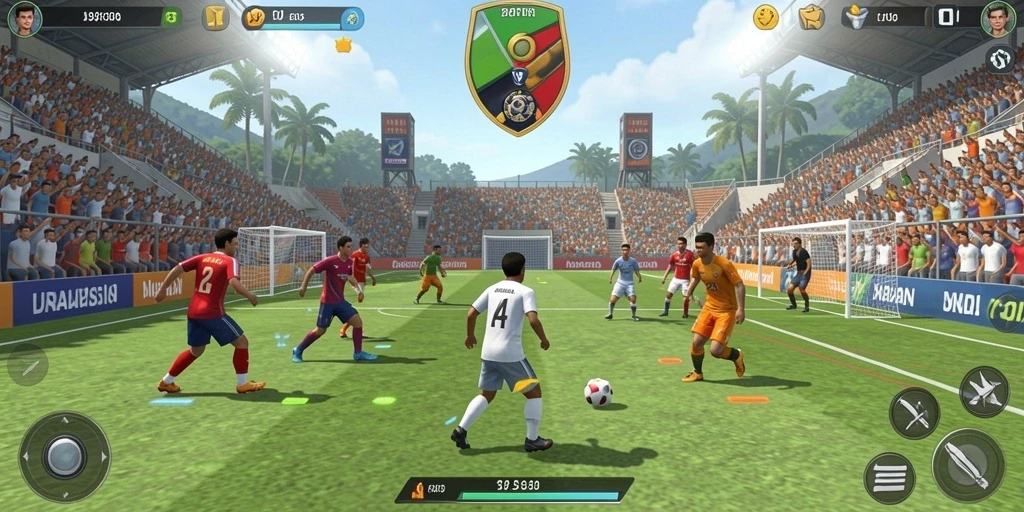 Tangkapan layar dari gameplay yang seru di IN1234.